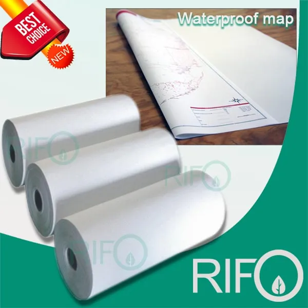 Papel sintético para impressão de fita de cera/resina de material plano BOPP